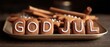 © Phlegmatic Tigress - Cookies forming the clear readable text GOD JUL