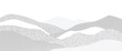 © TWINS DESIGN STUDIO - Minimal halftone mountain vector background with black and white dotted landscape waves — modern abstract design for creative artwork, posters and decorative scenes