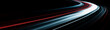 © Ihor Nemynushchyi - Lines that create a swirling light effect. Abstract lines of movement on a dark background for modern, futuristic design themes.
