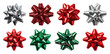© Rawpixel.com - PNG Colorful festive decorative gift bows, element set on transparent background