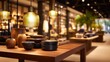 © chusnul - Elegant display of handcrafted pottery and tableware in a stylish, modern retail store interior
