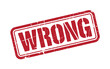© MDMINTU - Red stamp declaring the word wrong