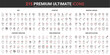 © lembergvector - Art creation and startup, entertainment thin line red black icons set vector illustration. Abstract symbols, tools of creative designer, services for work and hobby simple design for mobile, web apps
