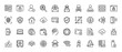 © PixeloAI - Cybersecurity line icon set. Vector pictograms of shield, lock, fingerprint, hacker, bug, and data protection, thin linear illustration.