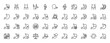 © PixeloAI - Medical gastroenterology line icon set. vector pictograms of stomach pain, heartburn, acid reflux, diet, and treatment, thin linear illustration.