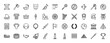 © PixeloAI - History and museum line icon set. Vector pictograms of pyramid, helmet, column, vase, sword, shield, chariot, scroll and ruins, thin linear illustration.