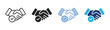 © IYAHICON - Handshake icon set multiple style collection