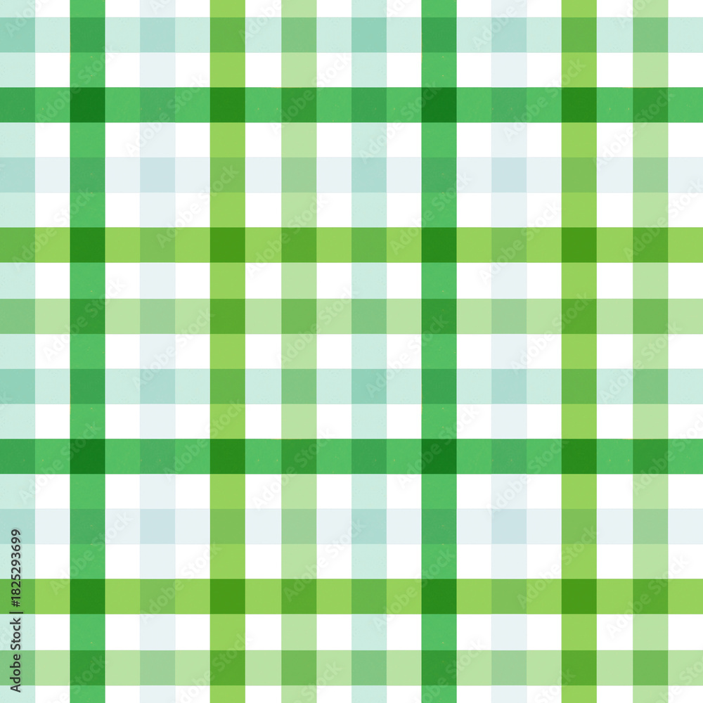 green plaid fabric