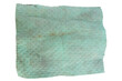 © chercvc999 - Used dirty sponge table cloth on white background color blue