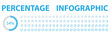 © BEST TOP CRAFT - Vector icon set showing circular percentage progress from 1% to 100%. Clean blue design for UI, dashboards, data visuals, analytics, and infographics. Best Blue color collection. EPS 10.