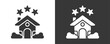 © Jackcuan - House Icon Set Vector Collection Isolated In Black And White