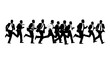 © Kabaka - Business man run vector silhouette