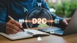 © MediaStockAI - Business professional manages global commerce strategy involving direct interaction with consumers using digital interface