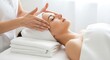 © Halal Store - Relaxing facial massage at spa for beautiful young woman wellness