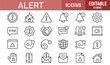 © UNIQUEstore - Safety and notification line icons pack for UX designers