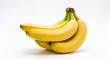© ASRAF ALI - Bunch of Ripe Yellow Bananas on White Background fruit