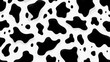 © SynthiView - Cow pattern background with black spots on a white surface.