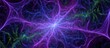 © anis rohayati - Abstract digital art of vibrant purple energy and electric patterns