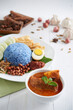 © BH - Blue Coconut Rice Nasi Lemak with Chicken Curry Set