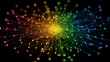 © KohXD - Vibrant network of colorful lines illustrating emotional connections and dynamic interactions in abstract design