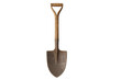 © pngcorner - Rusty old garden shovel with wooden handle