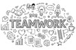 © tutti_frutti - Teamwork concept with doodles of collaboration, innovation, and communication