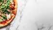 © Solaz - Italian Pizza Slice on Marble Countertop with Arugula
