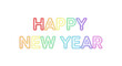© Bappy - Happy new year neon text isolated on transparent background