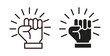 © Opps - Will power icon concept. Glyph vector illustration isolated. Simple solid style.