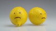 © Olena - When Life Hands You Citrus: An Isolated Yellow Lemon Symbolizing Sorrow and Unhappiness