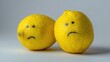 © Olena - Sour Moments: Isolated Yellow Lemons Symbolizing Sadness and Sorrow