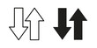 © Ch - Data transfer icon flat simple icon. Liner version - stock vector.