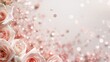 © MuhammadAwais - Luxurious Blush Roses and Shimmering Pink Bokeh