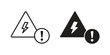 © iconic - Electric Problem icons design, logo. Symbol illustration set