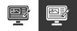 © Jackcuan - Blogging Icon Set Vector Collection Isolated In Black And White