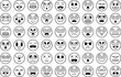 © Montaj_A - Large Collection of Diverse Emoji Faces with Various Expressions