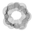 © artemstepanov - Sound wave circular line pattern. Round music vector, abstract radial icon