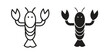 © Raj - Lobster icons Concepts. black solid and line stroke designs for web and app use