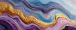 © Georgii - Vibrant marble pattern with swirls of gold, purple, blue, and pink for creative design