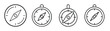 © VECTOR STORE - Find your way with these compass icons, navigation tool for direction and exploration vector art