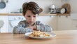 © Oliver design - Unhappy child refusing food kitchen pasta