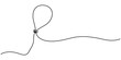 © SREEPOLOK - Balloon continuous one line drawing with simple minimalist outline on white background.