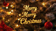 © putri - Festive Merry Christmas Decoration Warm Glow, Seasonal Charm, and Holiday Cheer for Celebration
