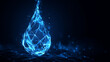 © Ali - water droplet environment ecology technology digital low poly wireframe visual