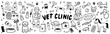 © Lisa - veterinary clinic doodle vector set with animals and pet care icons