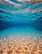 © EASY103 - Shimmering light patterns (caustics) created by sunlight on the bottom of a clear swimming pool.