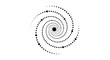© Anak - Hypnotic spiral pattern created with dotted circular elements on white background