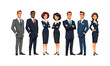 © Rani - Group of business people team professionals standing confidently
