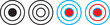 © fatima - Target collection Icons  Different Vector set,Targets different shapes and color. Archery target business concept, Target goal icon  Archery target with arrow on transparent,