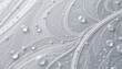 © mod - frosted silver grey 111: pale argent veil, subtle shimmer frost grain, pale moonlit illumination, accented with frozen shimmer flecks, composition: central badge area with ample margin
